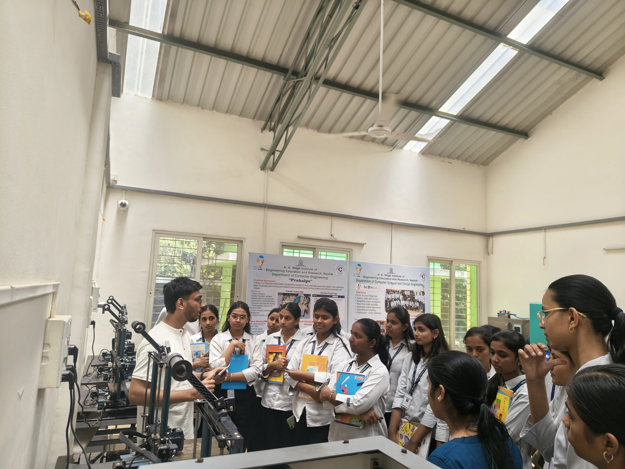 Robotics, AI and 3D Printing Workshop at K.K.Wagh Polytechnic Nashik