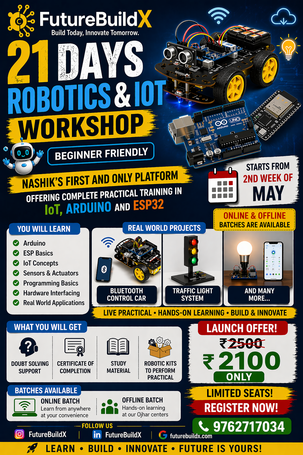 21 Days Robotics & IoT Workshop